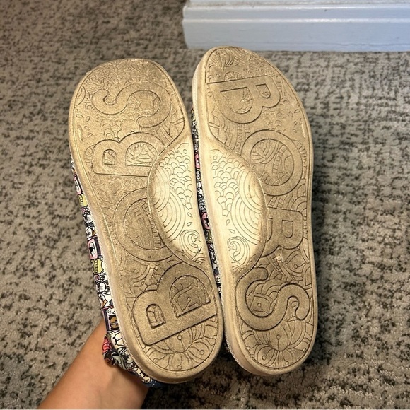 Bobs from Sketchers Memory Foam Beach Bingo Rover Rally Dog Print Slip-Ons - Picture 9 of 9